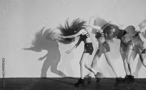 Sequences of woman in dance 