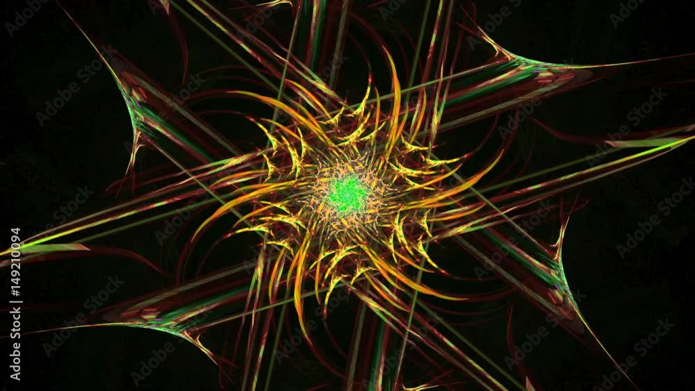 Abstract motion background, energy waves and six-pointed star, seamless loop able. Abstract motion background, energy waves and six-pointed star, seamless loop able.