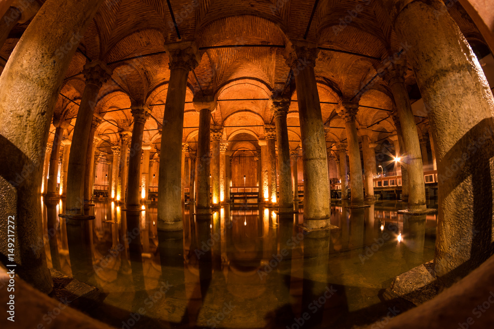 The Basilica Cistern in Instanbul