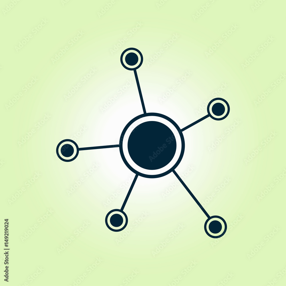Social network single icon. Global technology. The network of social connections in the business. Social network single icon. Global technology. The network of social connections in the business.