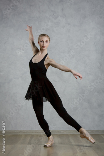 Ballerina in black dress