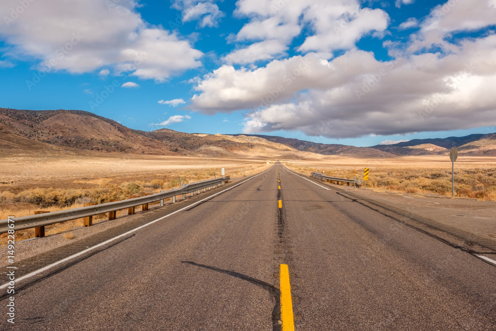 Open highway in California