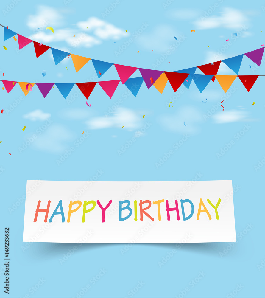 Obraz premium Birthday celebration greeting card