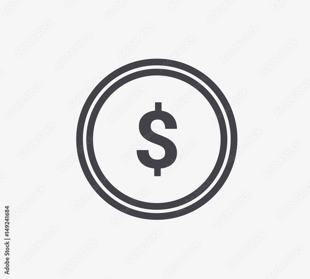 Dollar Sign Line Icon. Editable Stroke. Dollar Sign Line Icon. Editable Stroke.