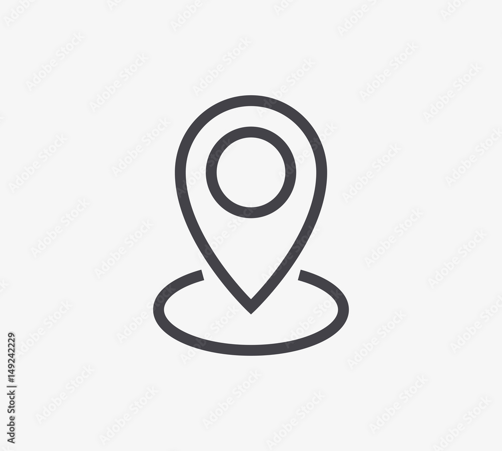 Location Line Icon. Editable Stroke. Location Line Icon. Editable Stroke.
