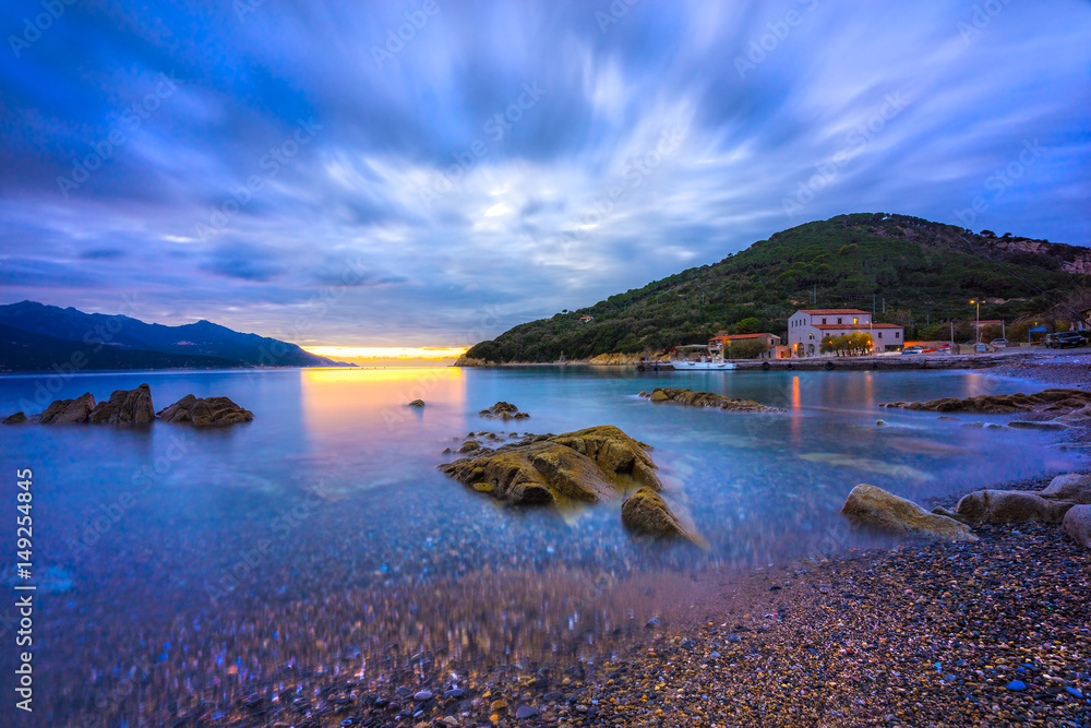 Fototapeta premium Enfola Beach, Portoferraio, Elba Island, Italy
