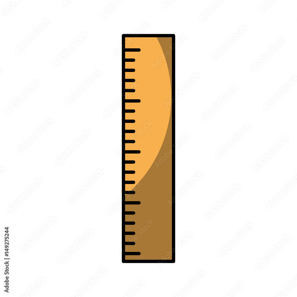ruler utensil icon over white background. vector illustration ruler utensil icon over white background. vector illustration