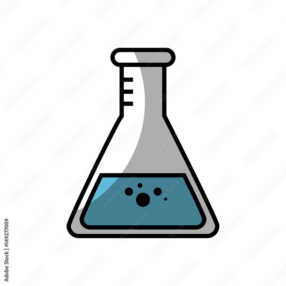 chemical flask icon over white background. vector illustration chemical flask icon over white background. vector illustration