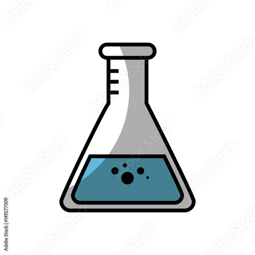 chemical flask icon over white background. vector illustration © Gstudio