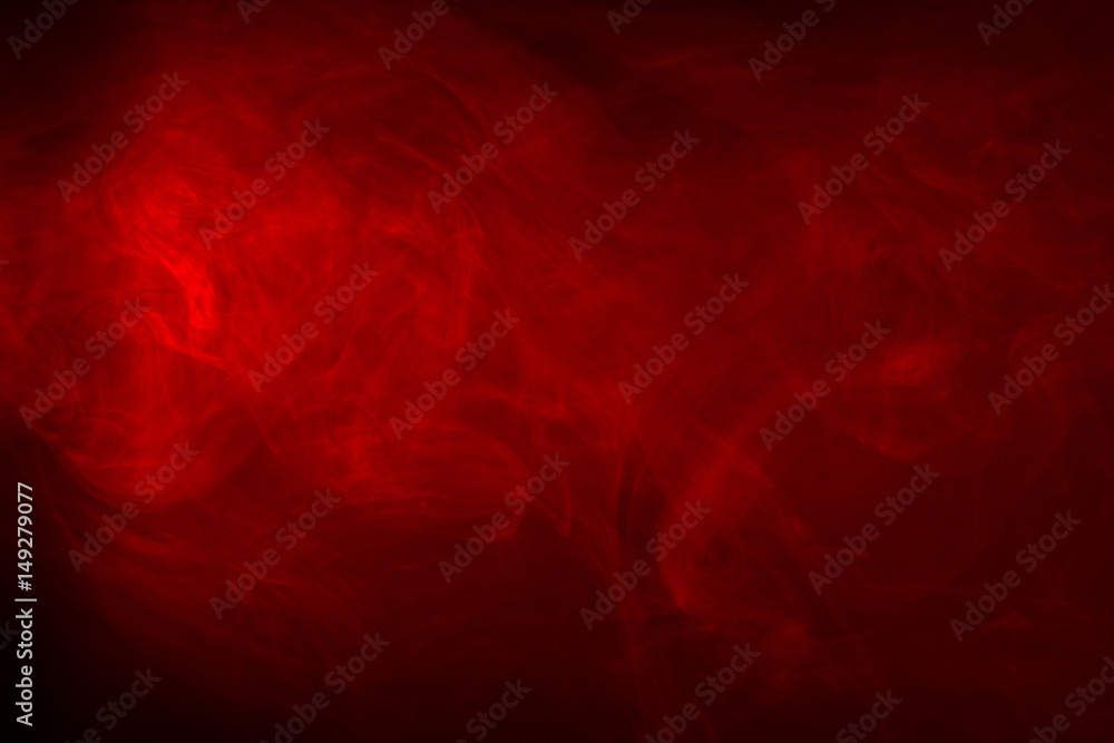 Red Smoke on a black background