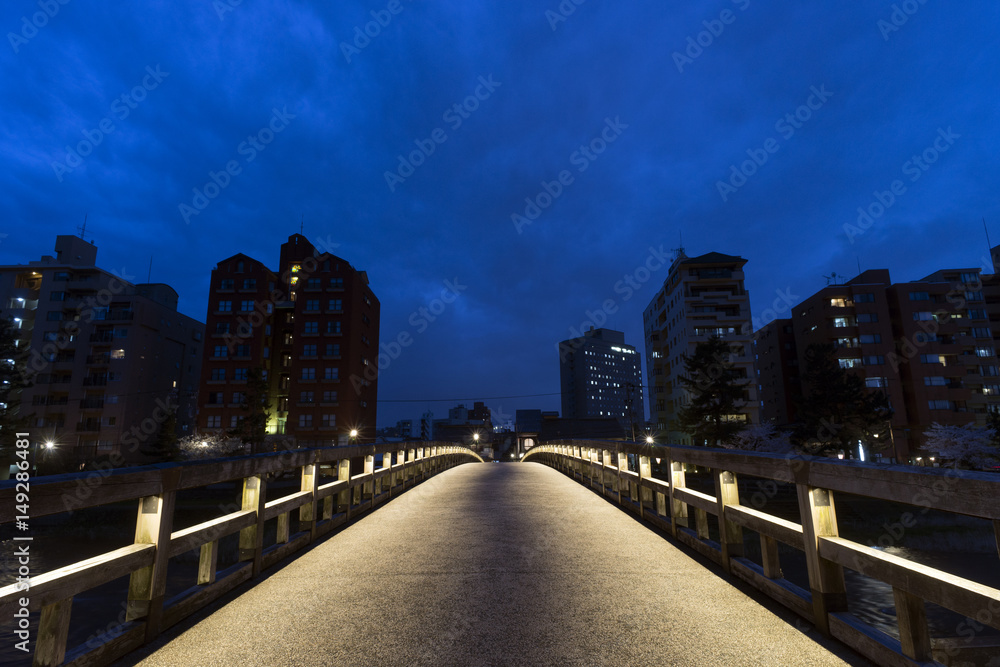 金沢の夜景　梅ノ橋