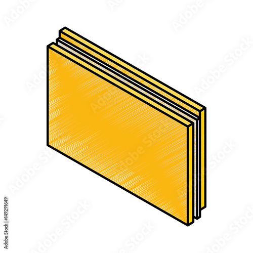 folder document isometric icon vector illustration design