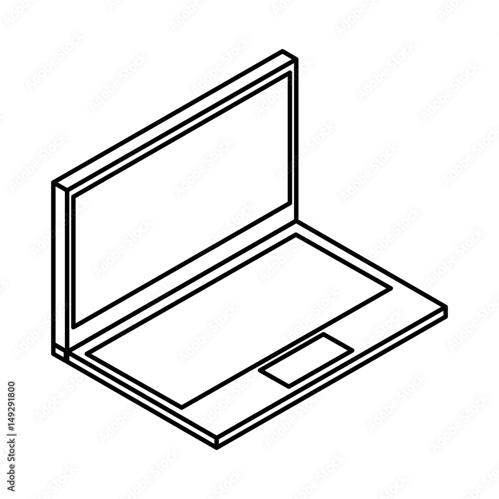 laptop computer isometric icon vector illustration design laptop computer isometric icon vector illustration design