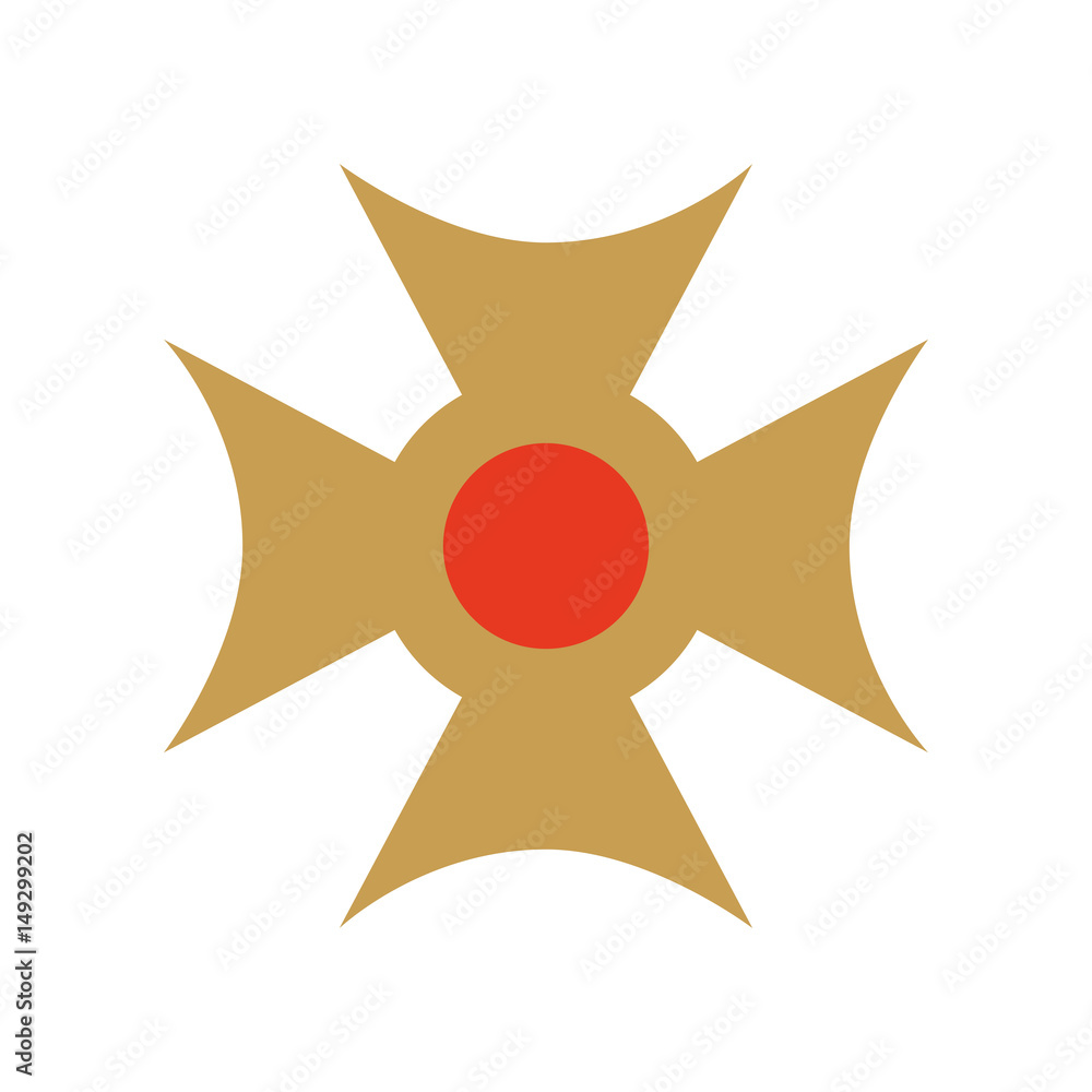 Christian cross emblem icon vector illustration design Christian cross emblem icon vector illustration design