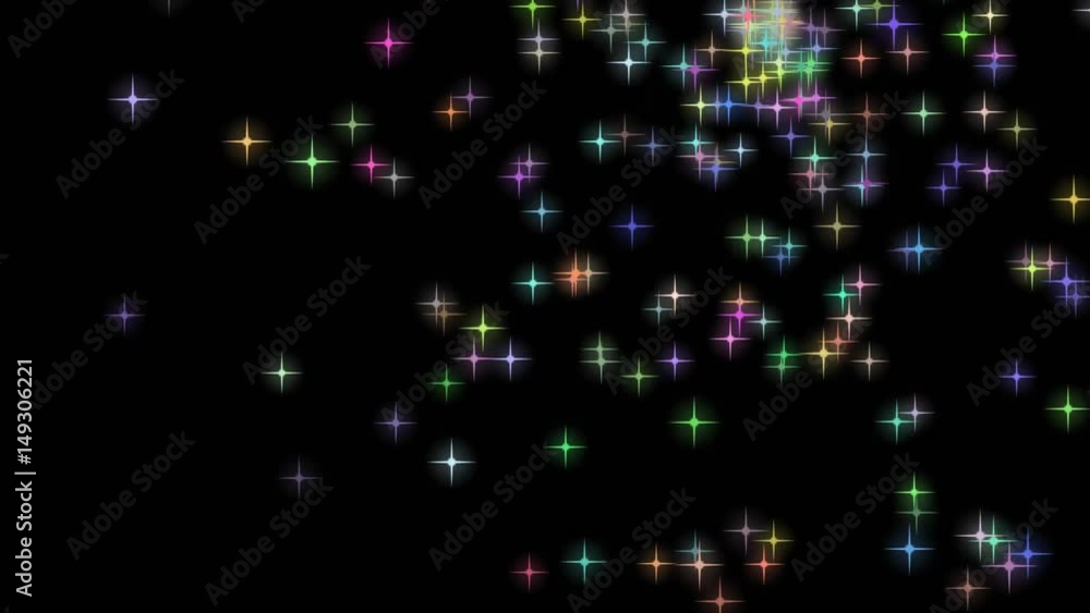 Colorful sparkle glitter Shinny with particle star animated background in 4K Colorful sparkle glitter Shinny with particle star animated background in 4K