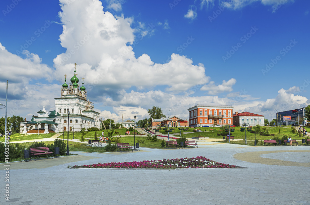 The City Of Solikamsk. The Cathedral square.