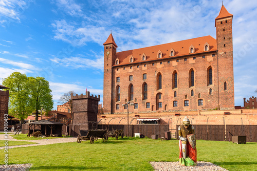 The Castle of the Teutonic Knights in Gniew. Built at the turn of the 14th Century and located near the Vistula River in northern Poland. photo