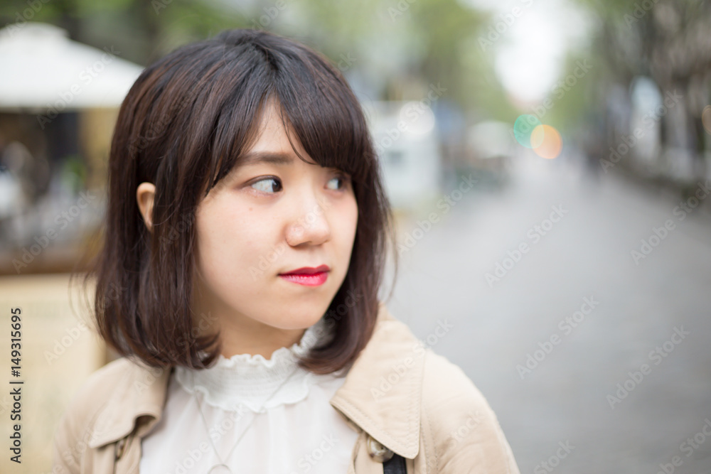 Obraz premium 笑顔が可愛い 女性