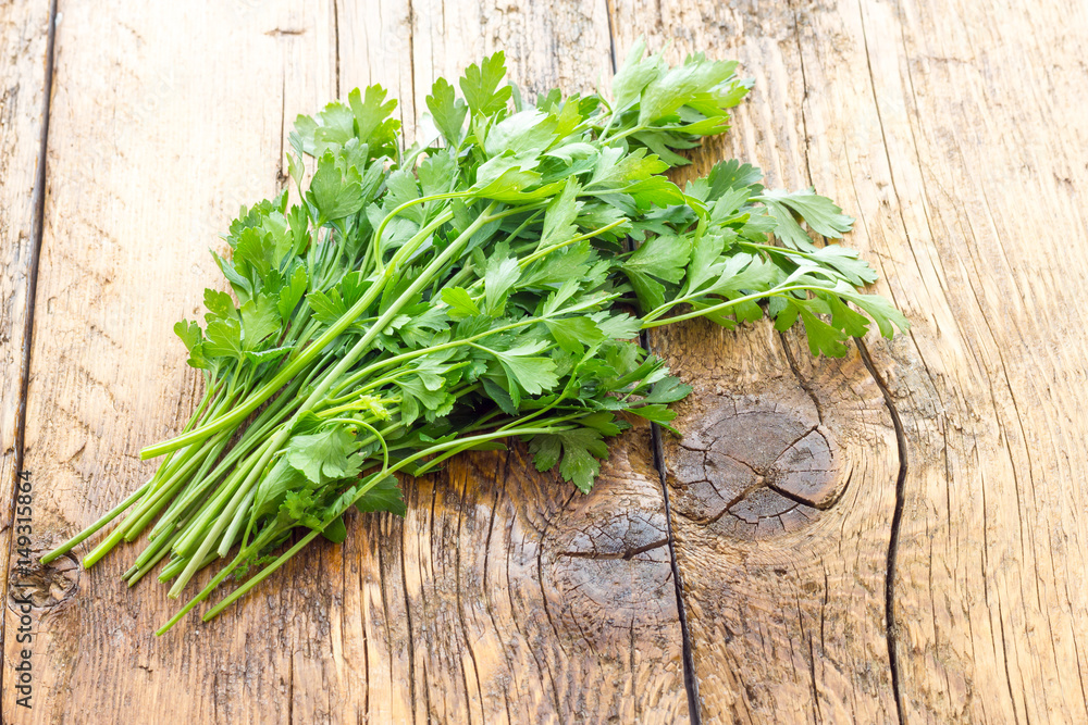 Parsley leaves biological