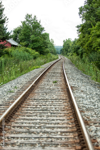 Railroad tracks in country