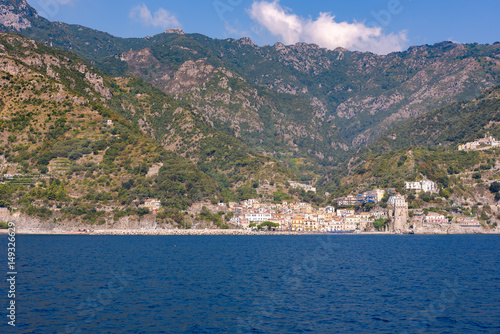 Cetara town on Amalfi coast in Italy