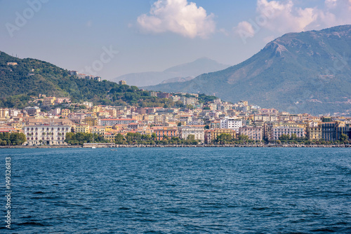City of Salerno seen from the sea
