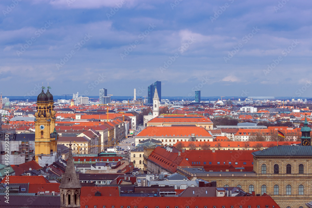 Obraz premium Aerial view of Munich.