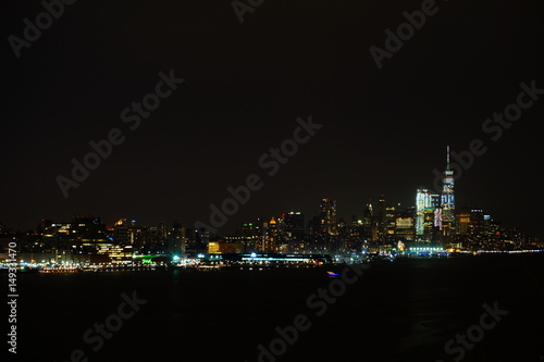 New York Skyline at night as seen from New Jersey © Sandra
