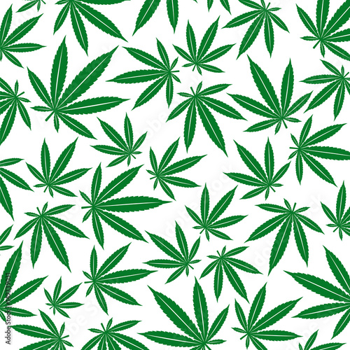 Cannabis  marijuana background. Vector