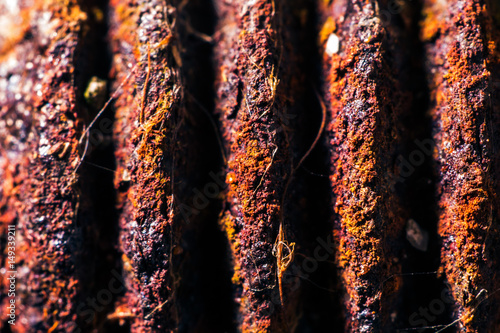 old grungy texture iron rust srew tread