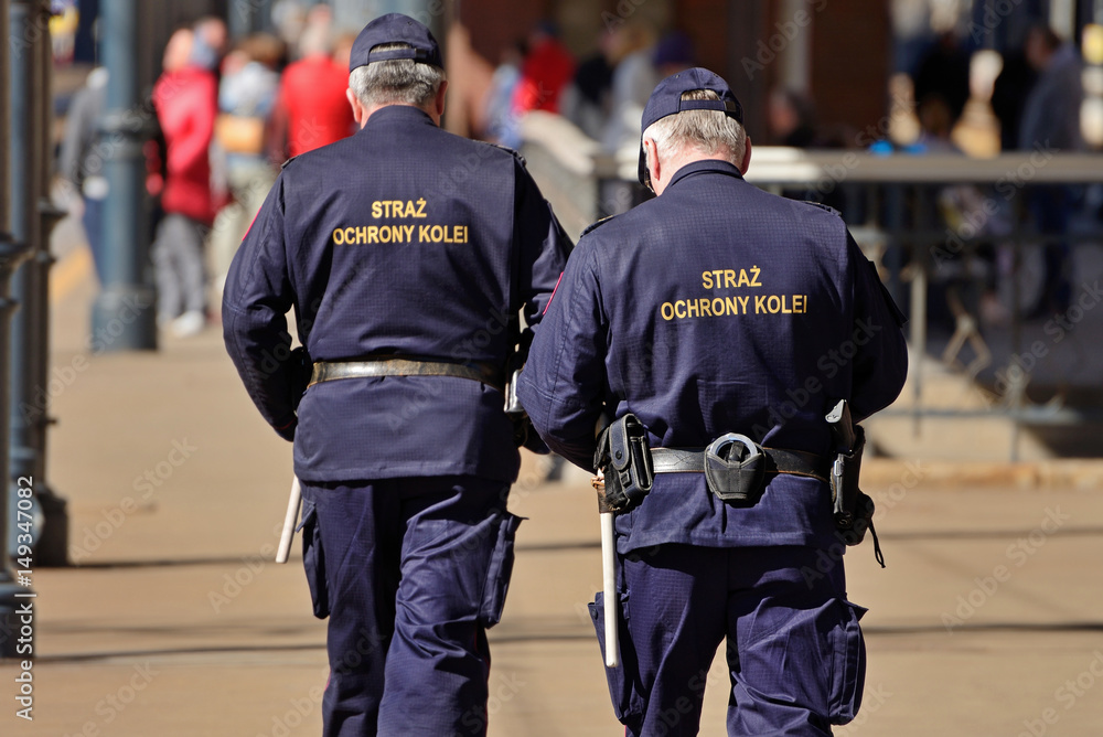 Fototapeta premium Straż Ochrony Kolei