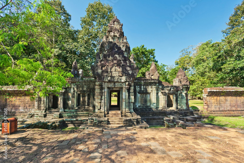 Ancient buddhist khmer temple in Angkor Wat complex