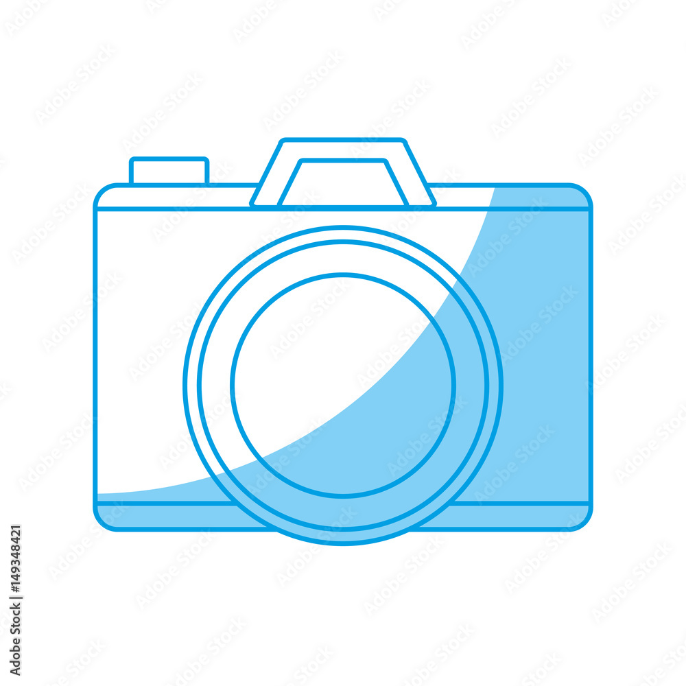 photographic camera icon over white background. vector illustration photographic camera icon over white background. vector illustration