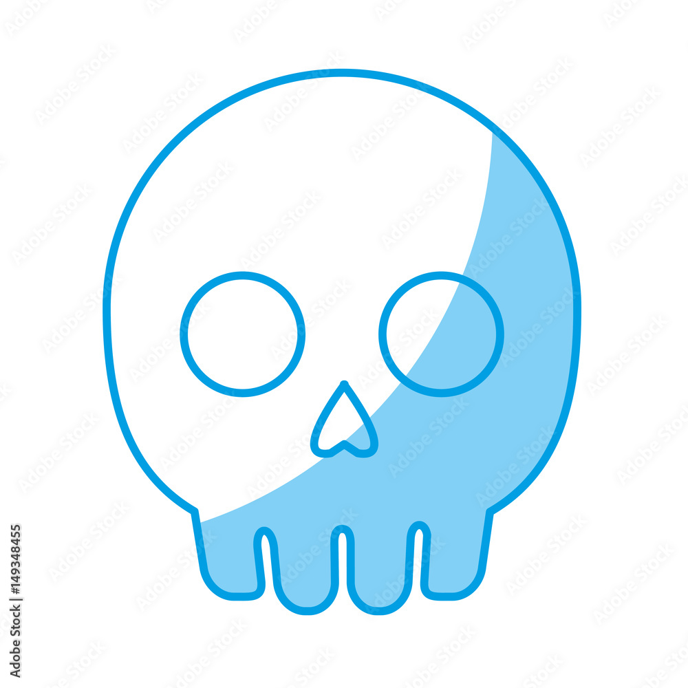 skull icon over white background. vector illustration skull icon over white background. vector illustration