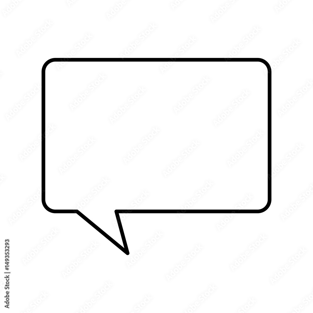 speech bubble icon over white background. vector illustration speech bubble icon over white background. vector illustration