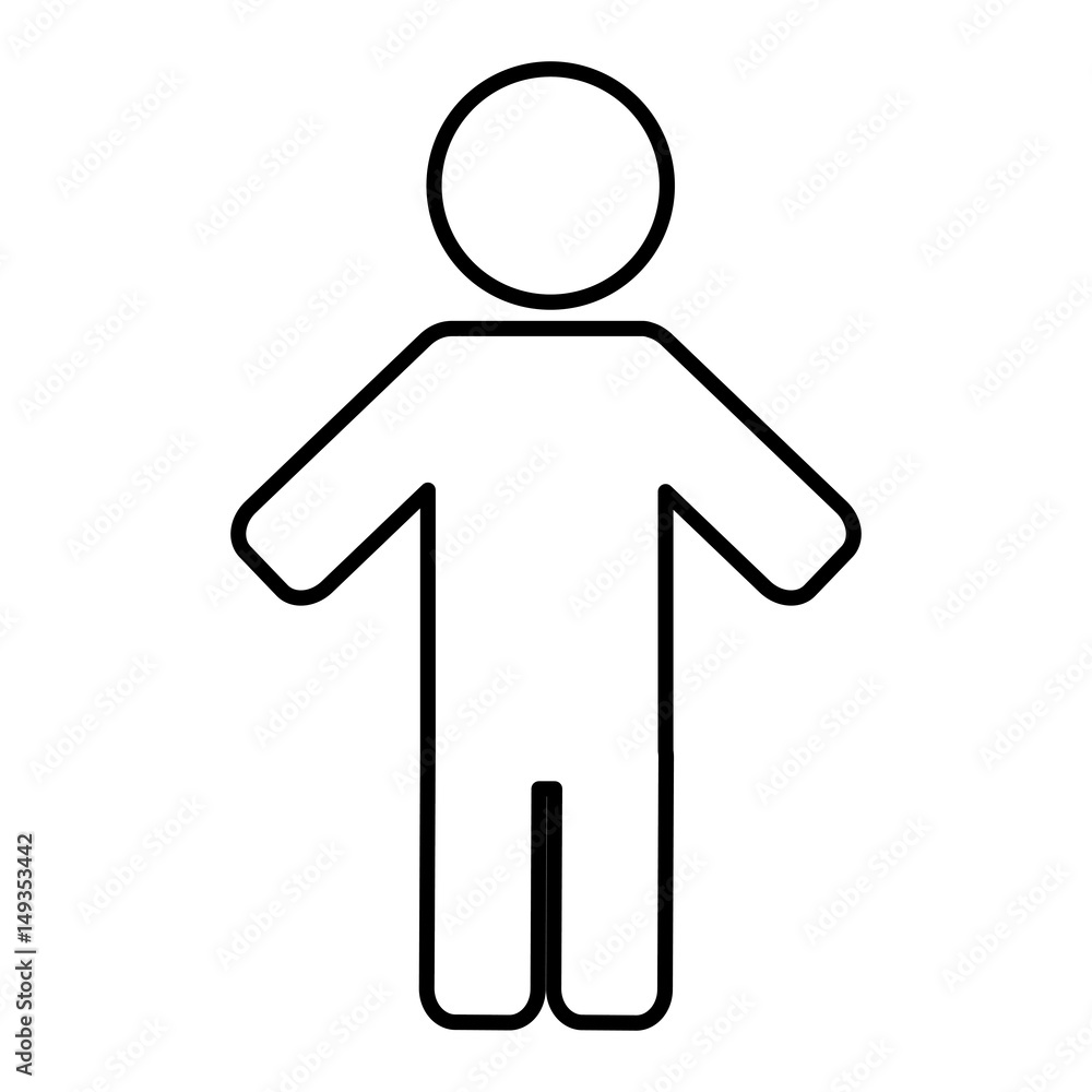figure of man icon over white background. vector illustration figure of man icon over white background. vector illustration