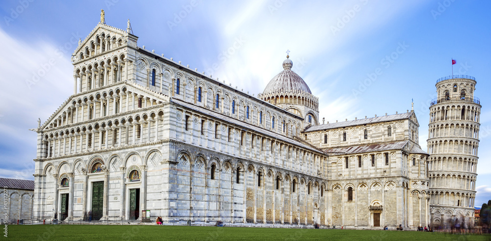 great Piazza Miracoli in Pisa Italy
