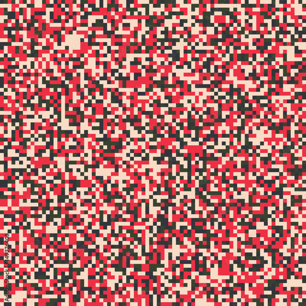 Red And Black Digital Camo