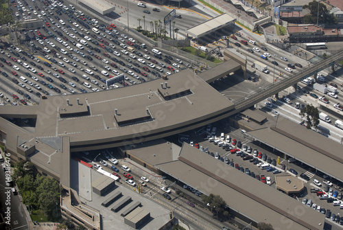Schilderij op canvas Border Crossing at San Diego, California border.