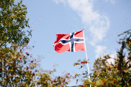 Fotografie Norwegian flag