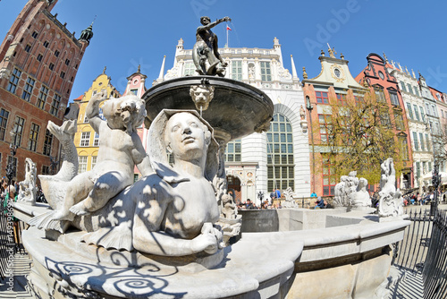 Neptune Fountain in Gdansk