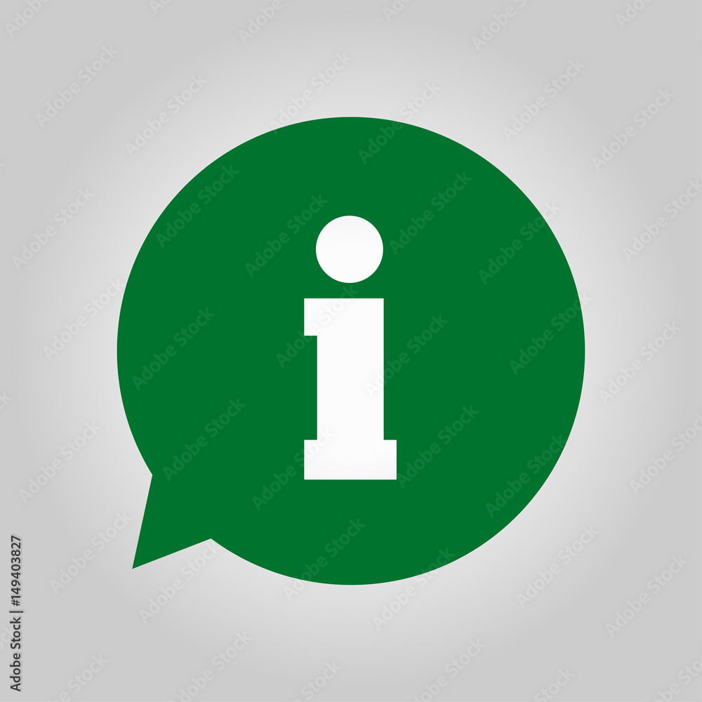 Info speech bubble symbol.Flat design style. Info speech bubble symbol.Flat design style.