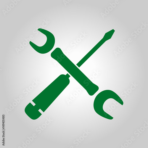 Repair Icon. Service symbol. Tools singn. Flat design style.