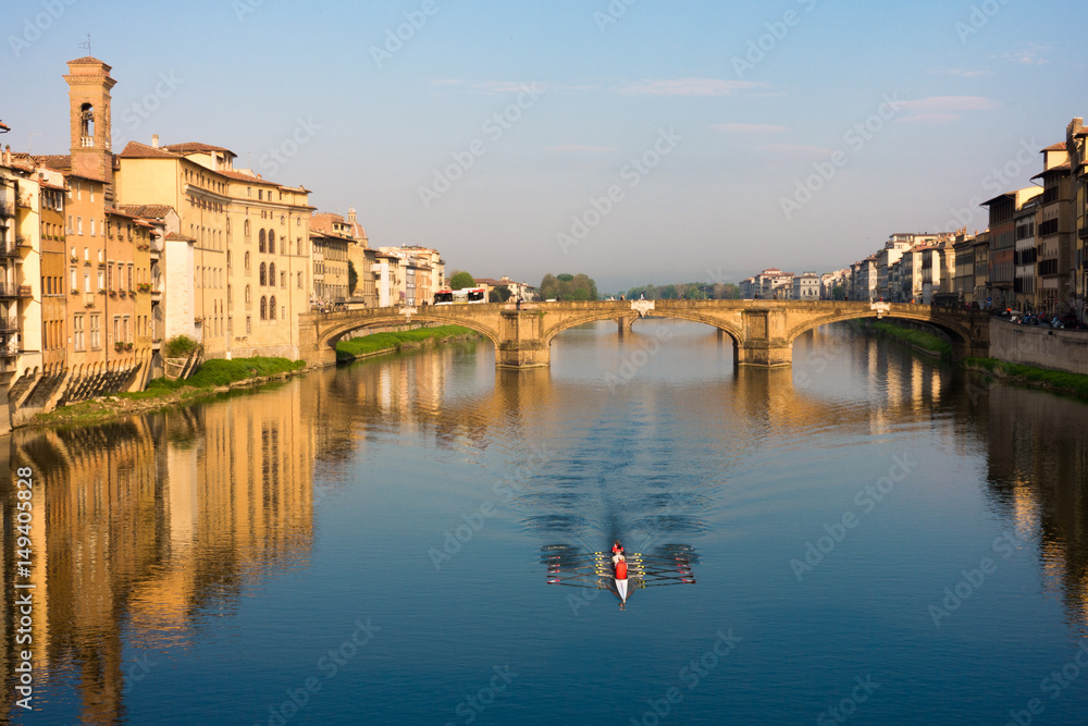 view of Arno river at the Florence