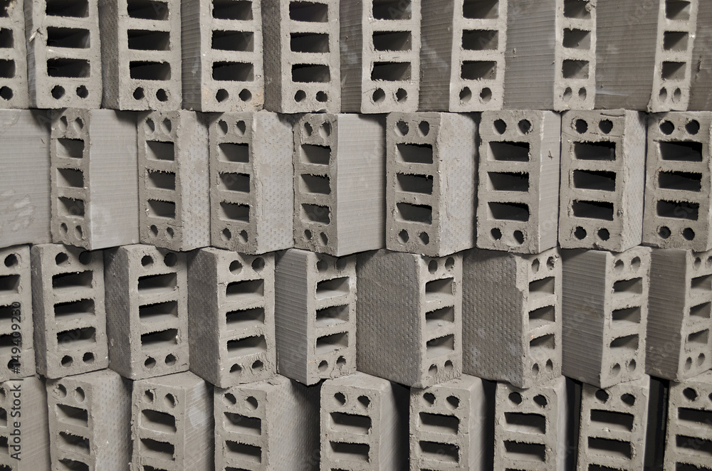 Bricks factory. Bricks, blocks are drying Bricks factory. Bricks, blocks are drying