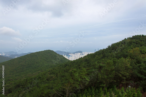 Panoramic view of Busan in South Korea  Jang San - Stock image