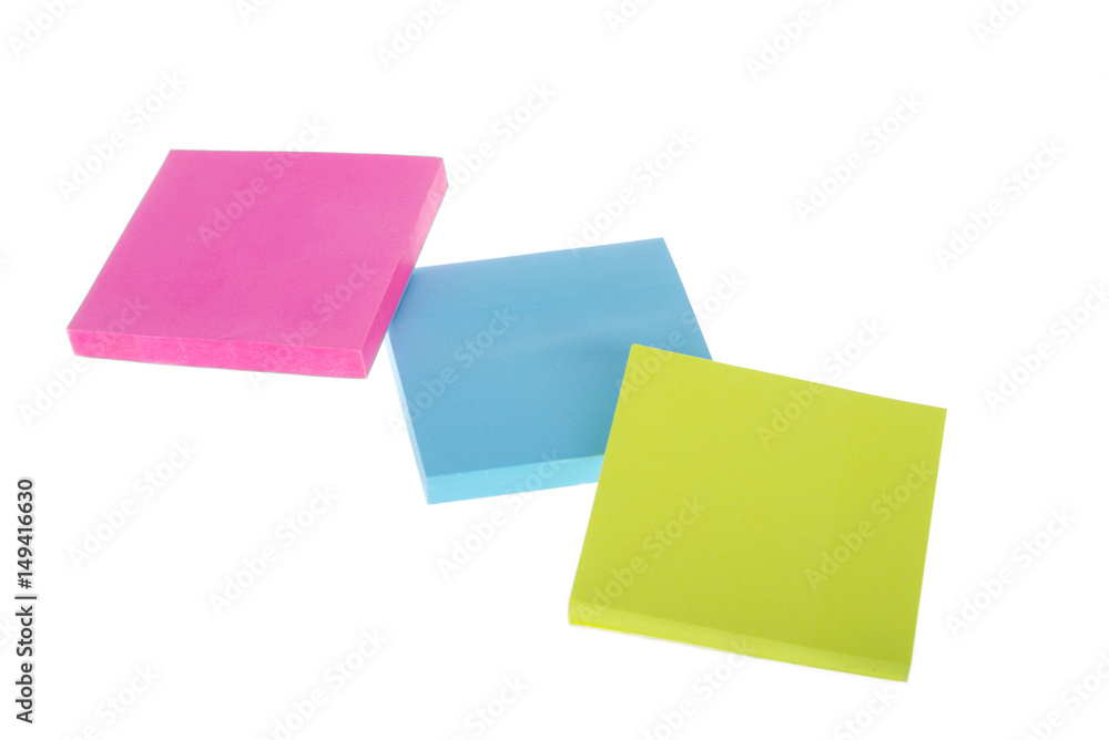 Post it notes isolated on white Post it notes isolated on white