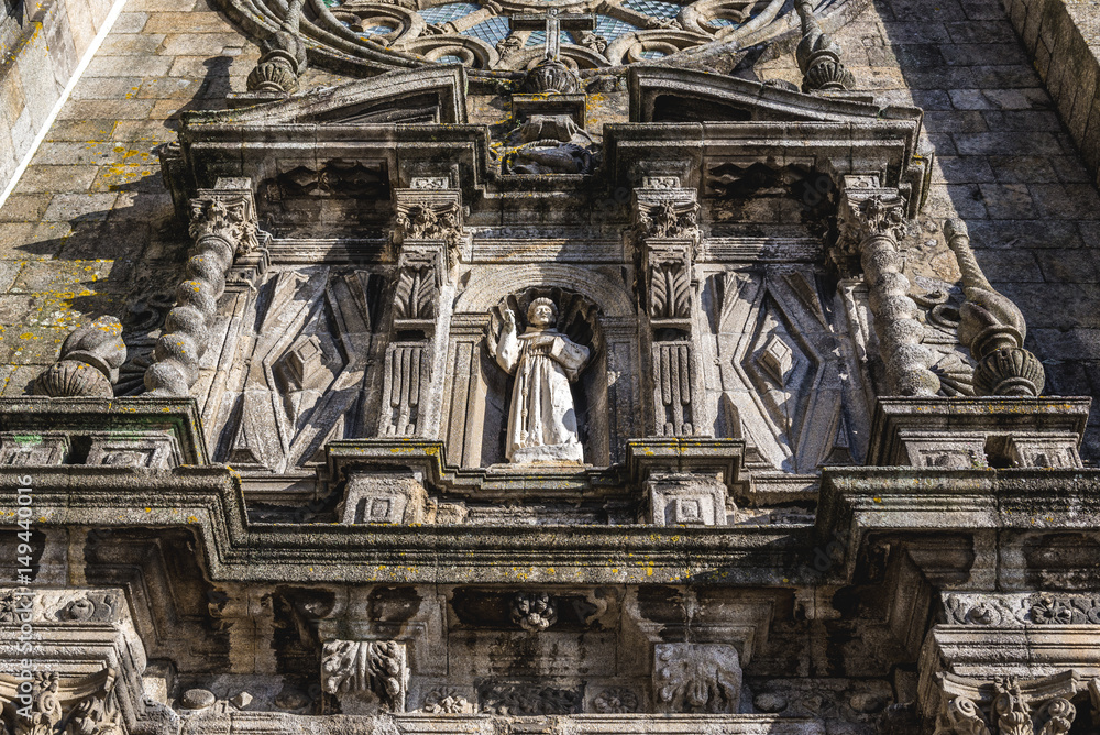 Gothic style Saint Francis Church in Porto city, Portugal