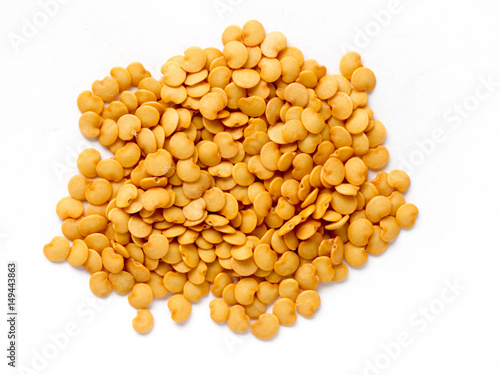 Eggplant seed on white isolated background