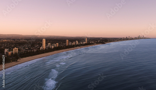 Wallpaper Mural Early Morning view of Gold Coast coastline to Surfers Paradise - Queensland, Australia Torontodigital.ca